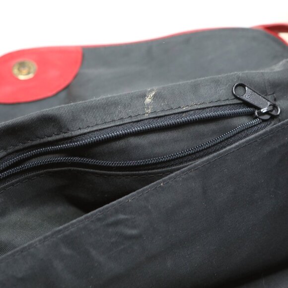 Vintage ANDREA Red Leather Envelope Style Purse Shoulder Bag Retro Long Strap - Picture 10 of 12